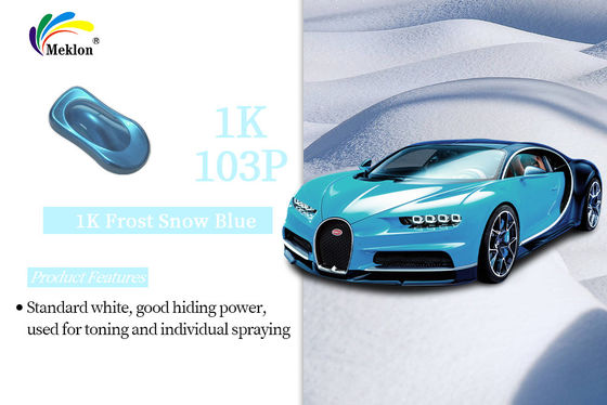 Dobry połysk 1K Frost Snow Blue Color Farby do powlekania samochodów Naprawa samochodowa