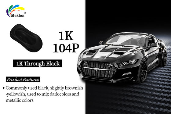 1K Through Black Hight Gloss Autofarba akrylowa: zaawansowana konsystencja przy odpowiednim mieszaniu