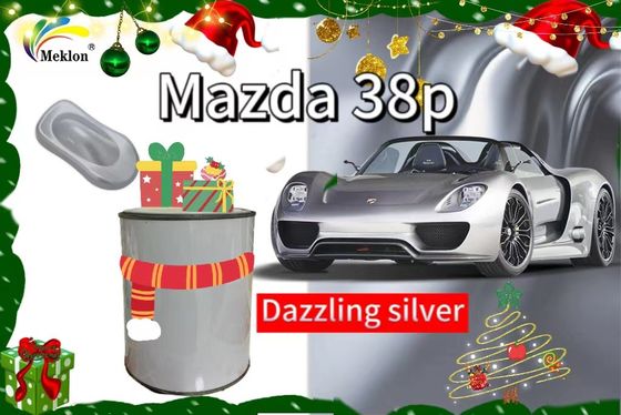 38P Jasna srebrna farba samochodowa z oślepiającym efektem dla powłok samochodowych Mazda
