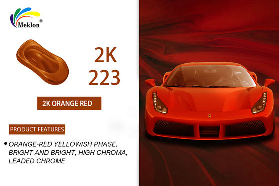 ISO/MSDS/SGS Approved Orange Red Car Paint dla doskonałego pokrycia i ochrony