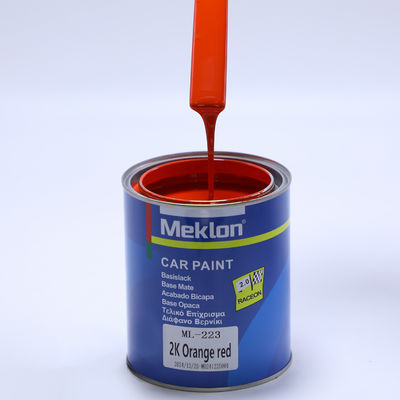 Dobre wyrównanie 2K Orange Red Metallic Automotive Paint Acrylic Liquid Coating Spray