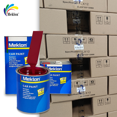 Lakier samochodowy 1K2K o wysokiej sile wyrazu i wysokim kryciu, ciemnoczerwony