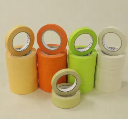 Chiński dostawca hurtowy 80 stopni odporna na ciepło naprawa samochodu pomarańczowa taśma maskująca z wysoką lepkością, która może być dostosowana z oryginalnym opakowaniem