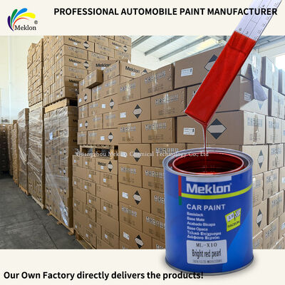 Meklon Jasny czerwony perłowy wysokiej chromy odporny na zarysowania Finish Farba samochodowa do naprawy samochodów
