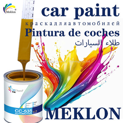 2K Żółty Akrylowy Lakier Samochodowy do Renowacji z Aplikacją w Sprayu, Płynna Powłoka Lakiernicza do Napraw i Odnawiania Samochodów