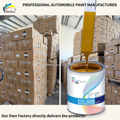 2K Żółty Akrylowy Lakier Samochodowy do Renowacji z Aplikacją w Sprayu, Płynna Powłoka Lakiernicza do Napraw i Odnawiania Samochodów