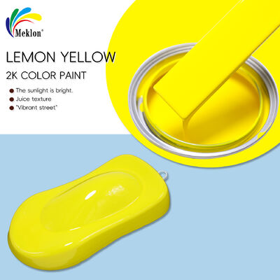 2K Lemon Yellow Acrylic Paint Automotive Car Refinish Coating & Paintt Przemysłowe użytkowanie Naprawa i odnowa samochodów