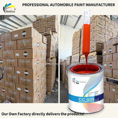 Wysoki zakres i UV odporny na działanie pogody 223 Orange Red 1K Solid Auto Refinish Yellow Red Base Automotive Repair Paint
