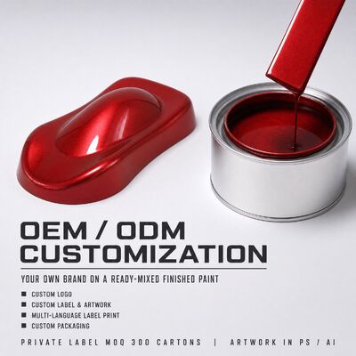 Custom Private Label 1K Color System BYD Tang Chidi Red K7 with OEM Color Matching Database Thousands of Colors