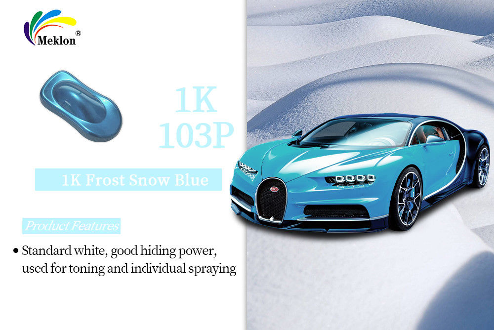Dobry połysk 1K Frost Snow Blue Color Farby do powlekania samochodów Naprawa samochodowa