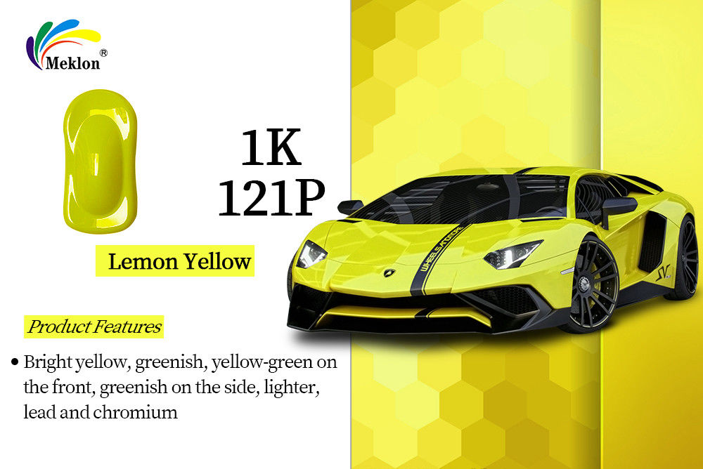 1K Żółty cytrynowy wielobarwny zmiana kolorów Chameleon Pigment Spray do farby samochodowej
