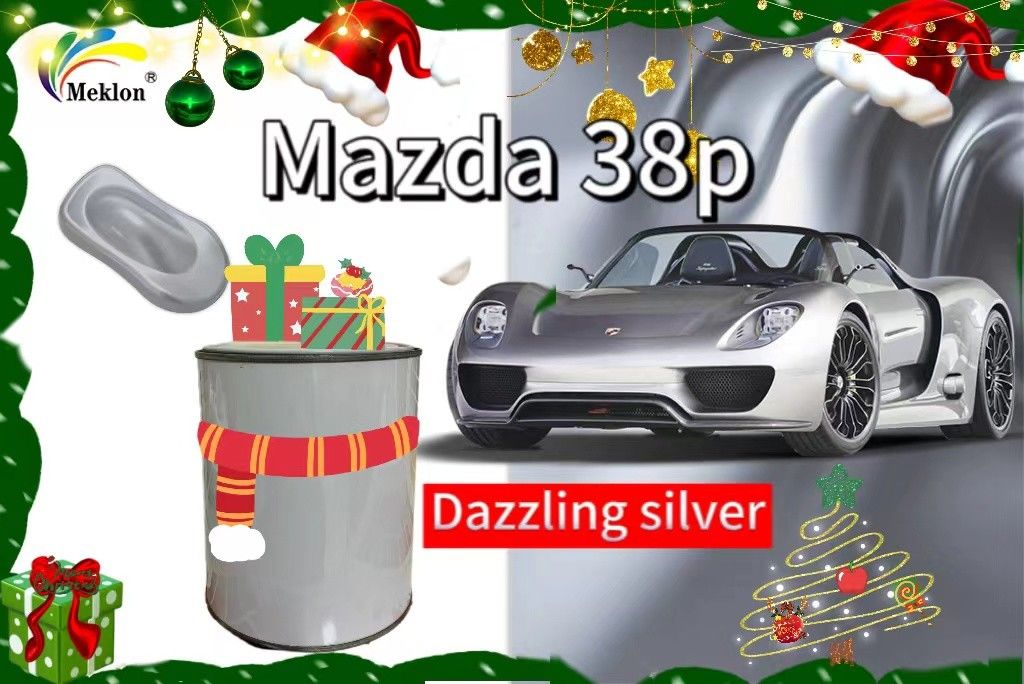 38P Jasna srebrna farba samochodowa z oślepiającym efektem dla powłok samochodowych Mazda
