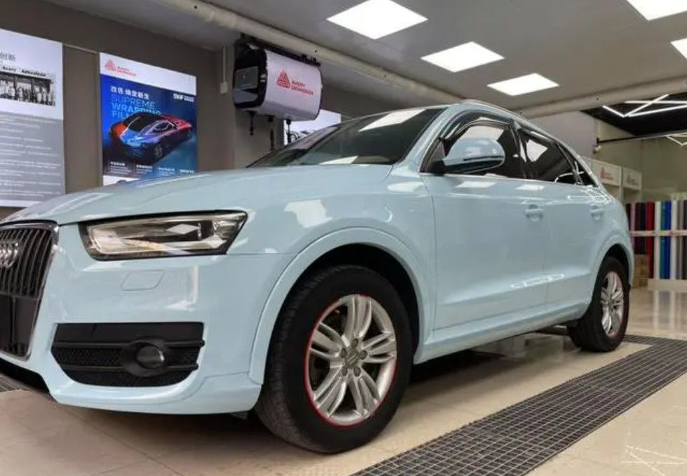 Gotowa mieszana farba samochodowa dla Audi LX5D Błękit lodowcowy z dopasowanym płaszczem