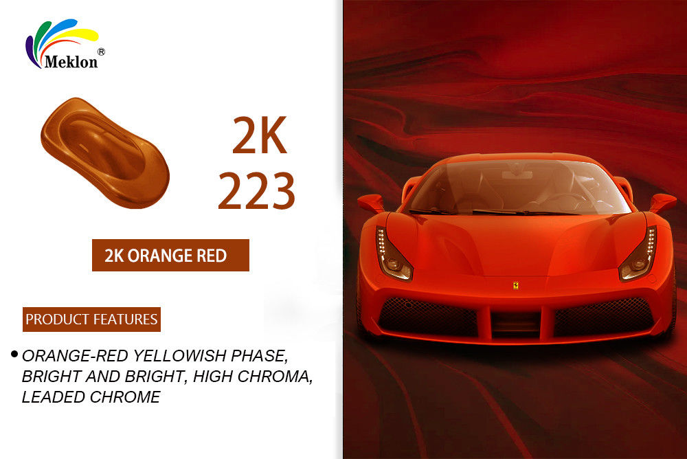 ISO/MSDS/SGS Approved Orange Red Car Paint dla doskonałego pokrycia i ochrony