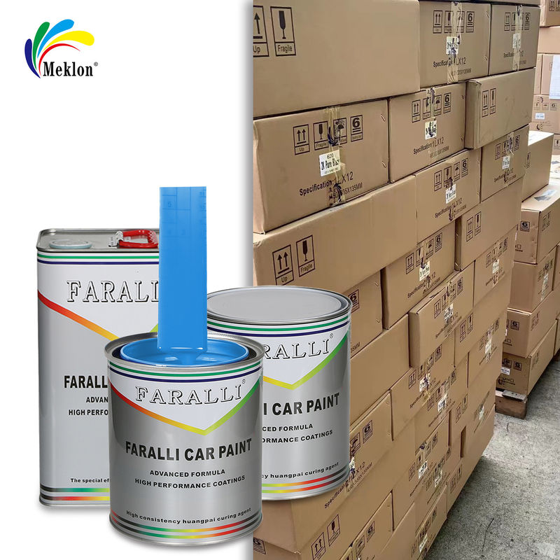 1K Śnieg zmarznięty Błękitne błyszczące Akrylowe twarde kolory Farba samochodowa do naprawy nadwozia samochodu używanego