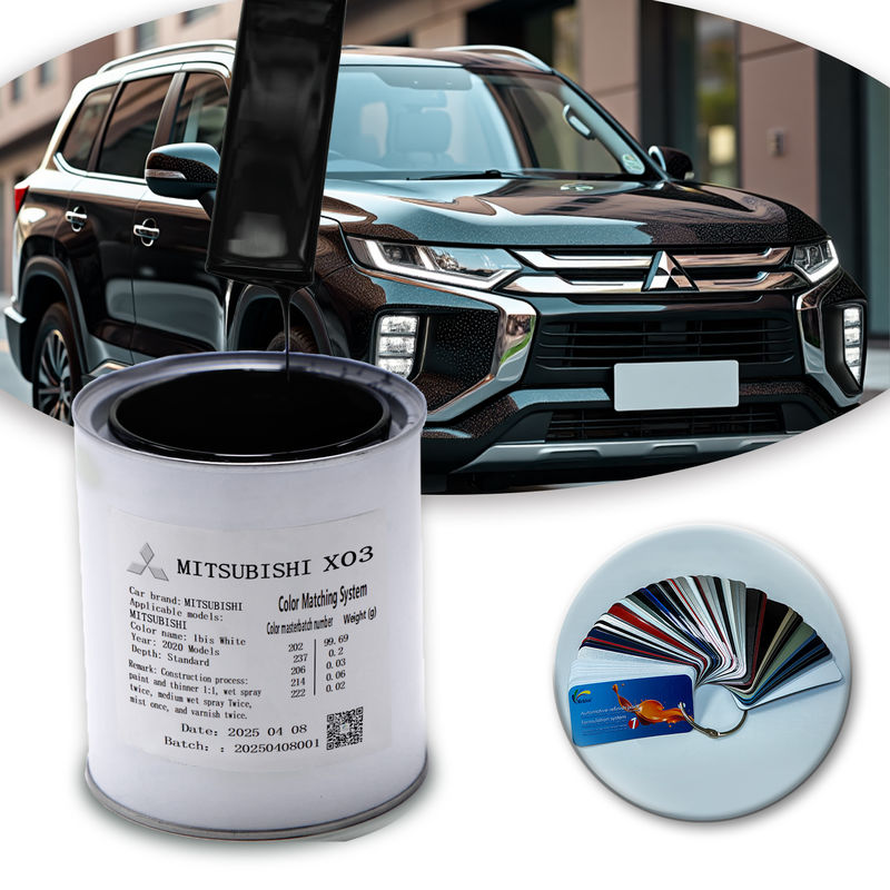 Dostosowany lakier samochodowy MITSUBISHI X03 1K Black Pearl Akryl do ekstremalnych warunków pogodowych i trudnych warunków drogowych